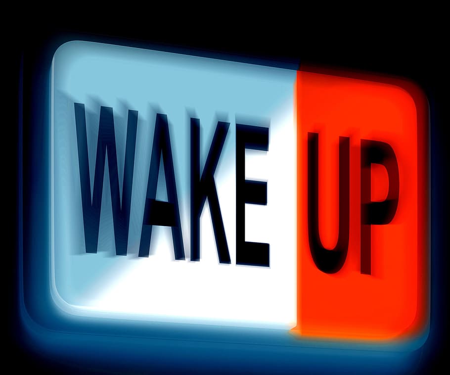 acordar, sinal, significa, acordado, subir, alarme, botão, madrugada, amanhecer, cedo
