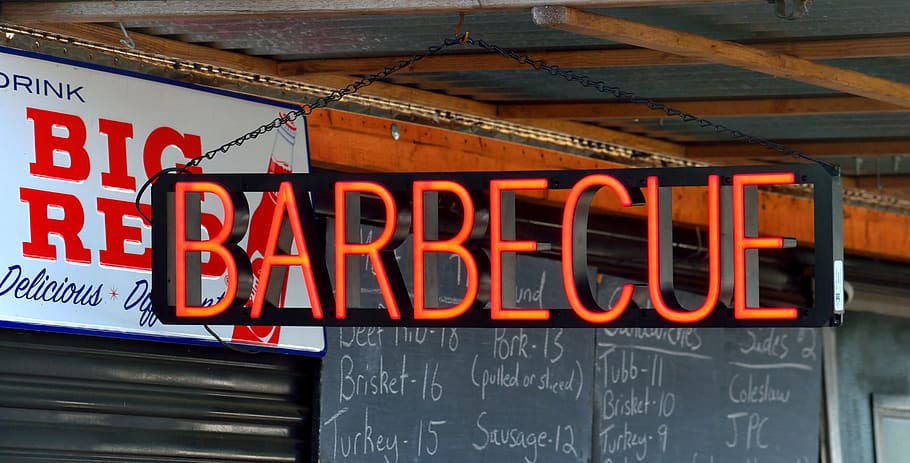 barbecue sign, food, bbq, grilled, meal, snack, meat, pork, sausage, symbol
