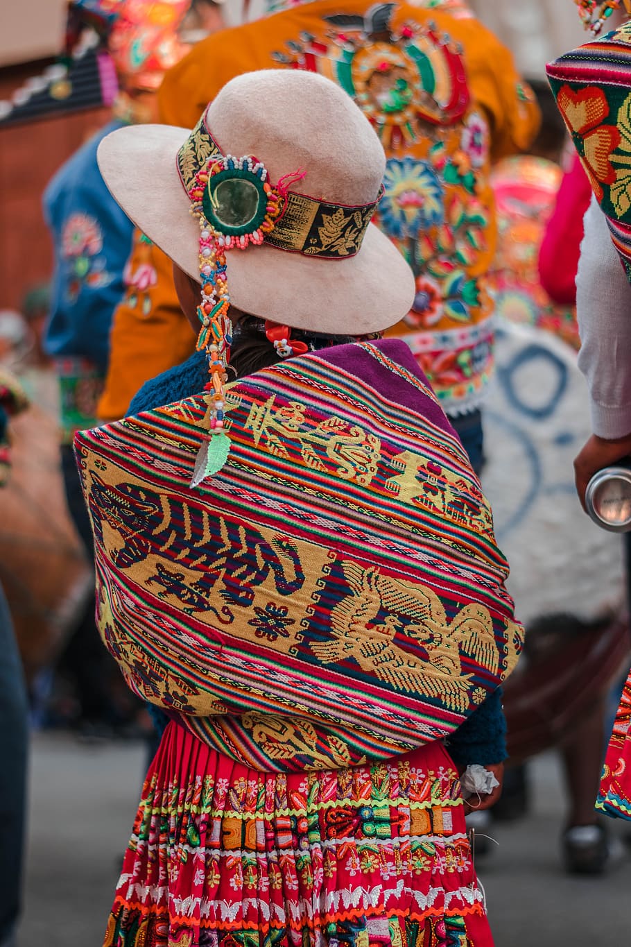 bolivia, dance, native, culture, cochabamba, roots, people, girl, focus on foreground, multi colored