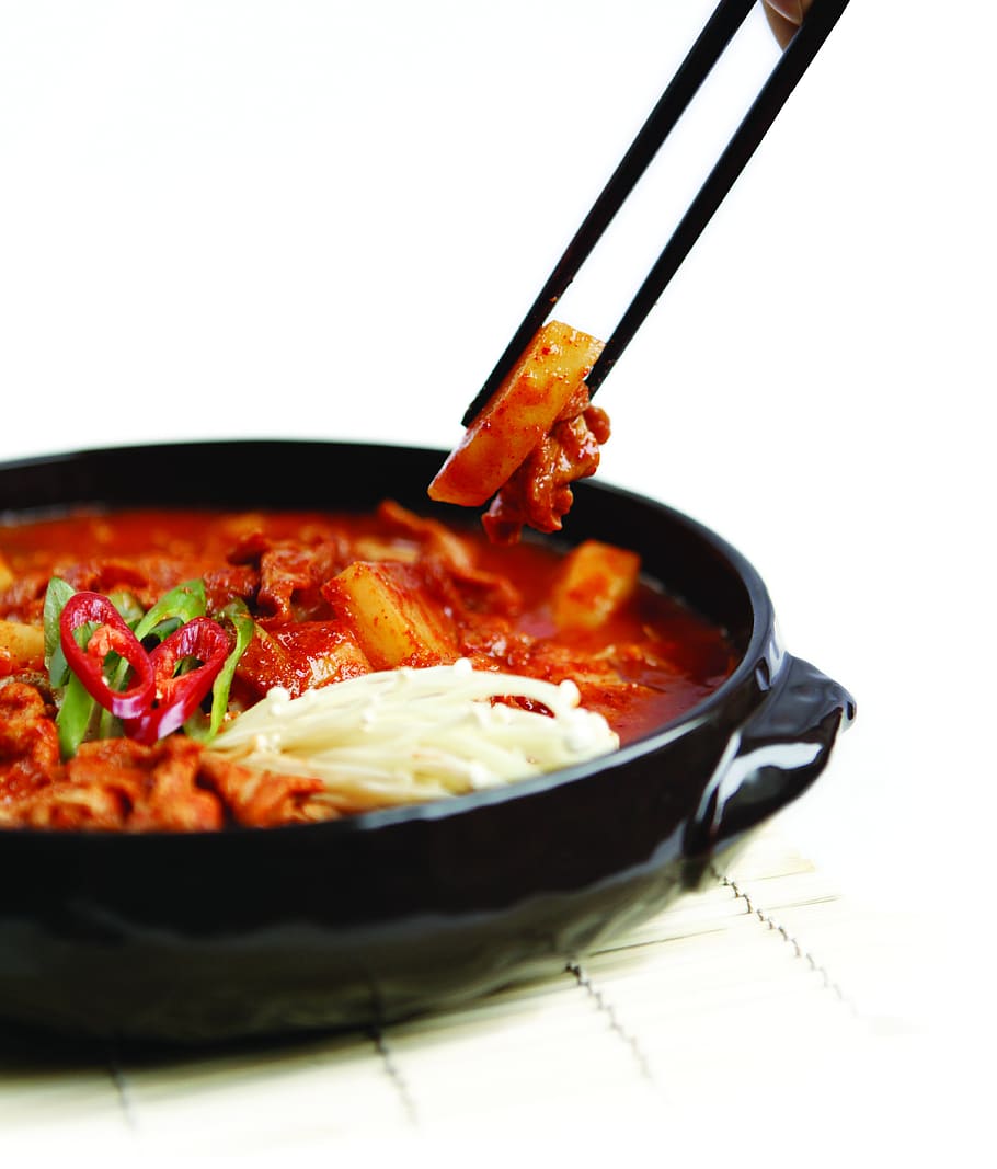 Kimchi, Corea, comida, guarnición, comedor, fotografía de alimentos, comida deliciosa, cocina, plato de repollo, picante