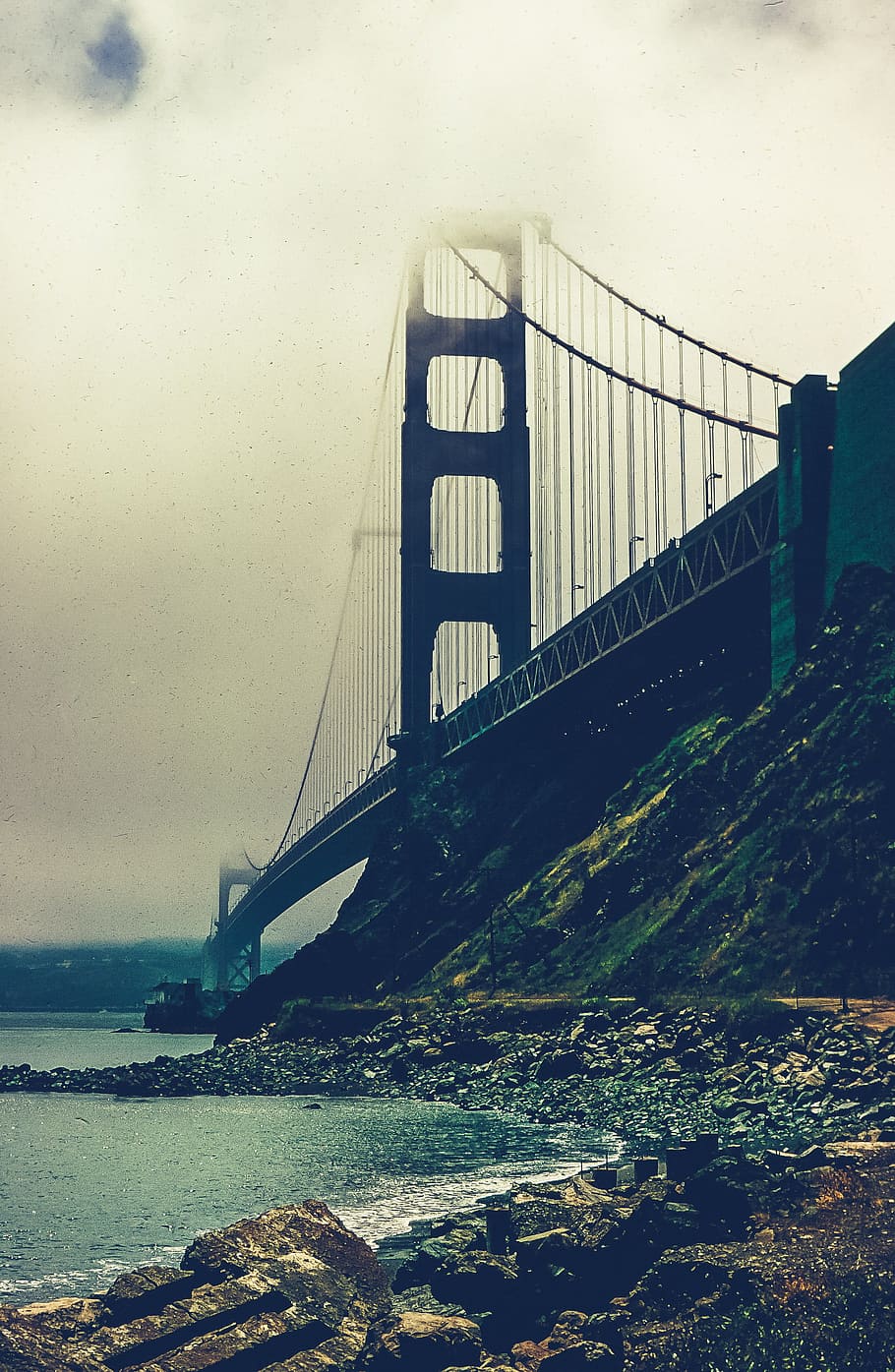 awan, emas, gerbang jembatan, san francisco, california, amerika serikat, amerika, arsitektur, teluk, biru