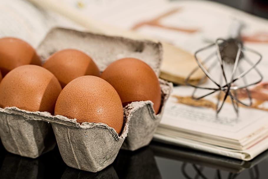 ovos frescos, caixa, ovo, ovos, fresco, ingrediente, ingredientes, wisk, comida, comida e bebida