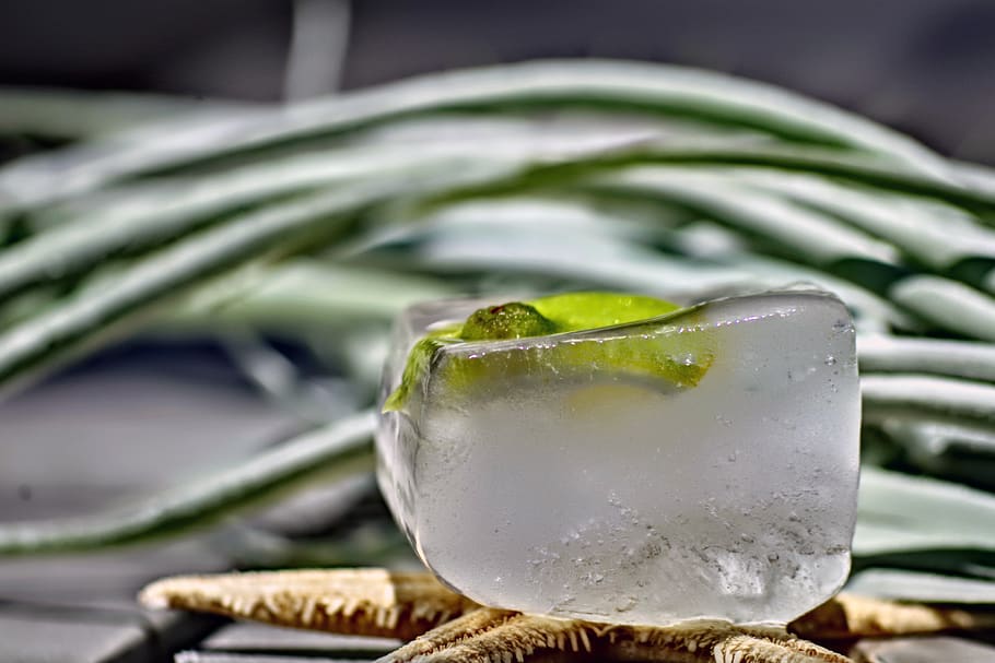 ice cubes, lime, ice, summer, deco, attempt, refreshment, cold, cool, frozen