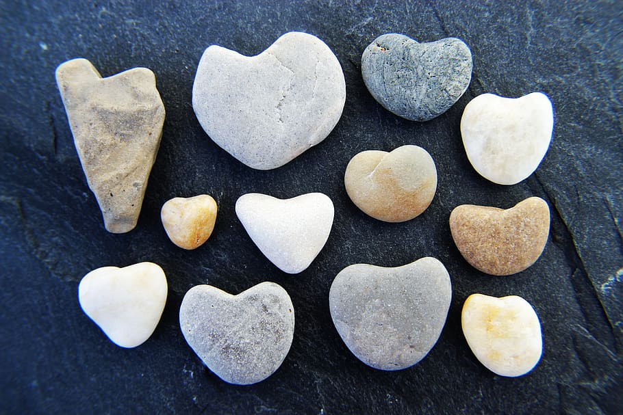pedras, coração, amor, romântico, bem vindo, decoração, plano de fundo, ardósia, mapa, parabéns