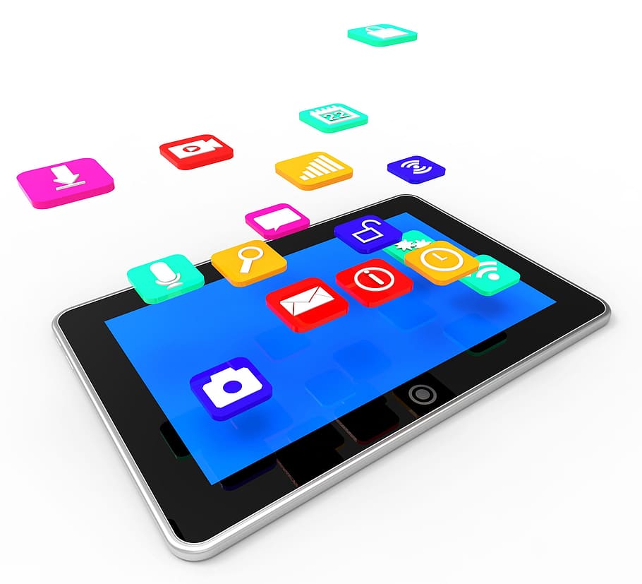 social, media tablet, indicates, application software, communica, app, application, applications, apps, blogging