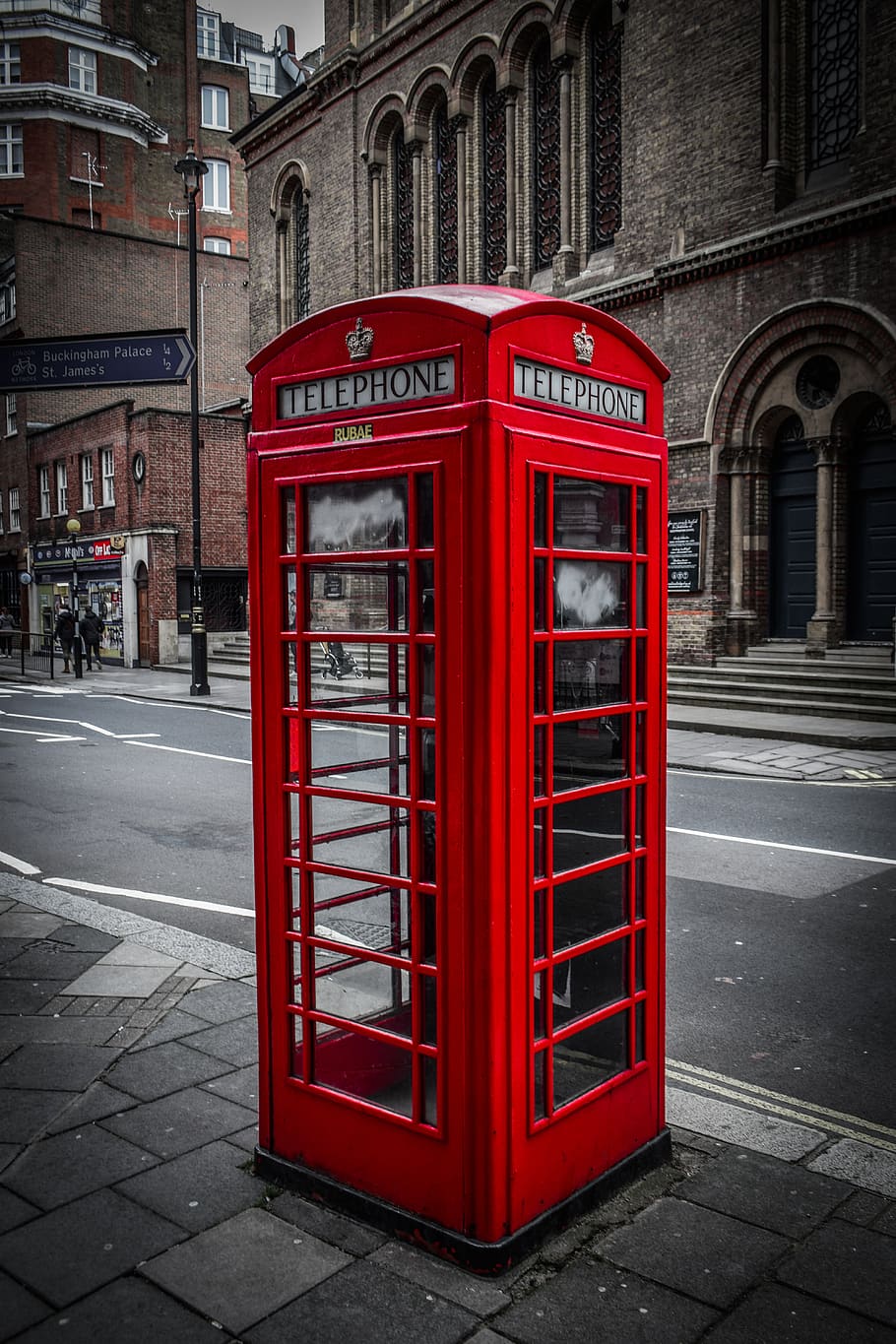 telephone booth, telephone, english, traditional, vintage, british, london, england, united kingdom, uk
