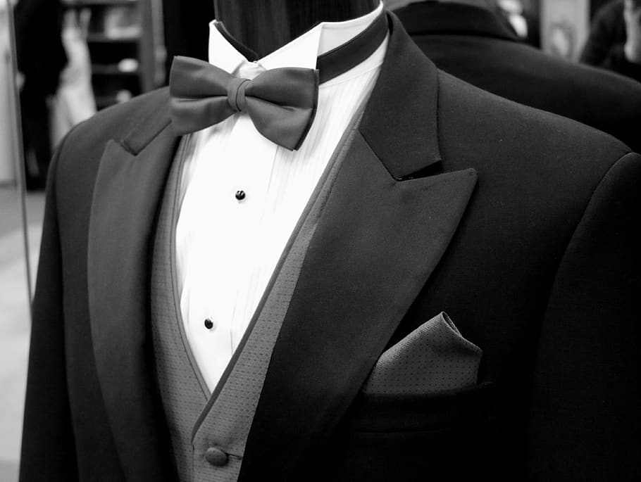 sastre, corbata de moño, corbata, novio, padrino, boda, estilo, solapas, chaleco, esmoquin