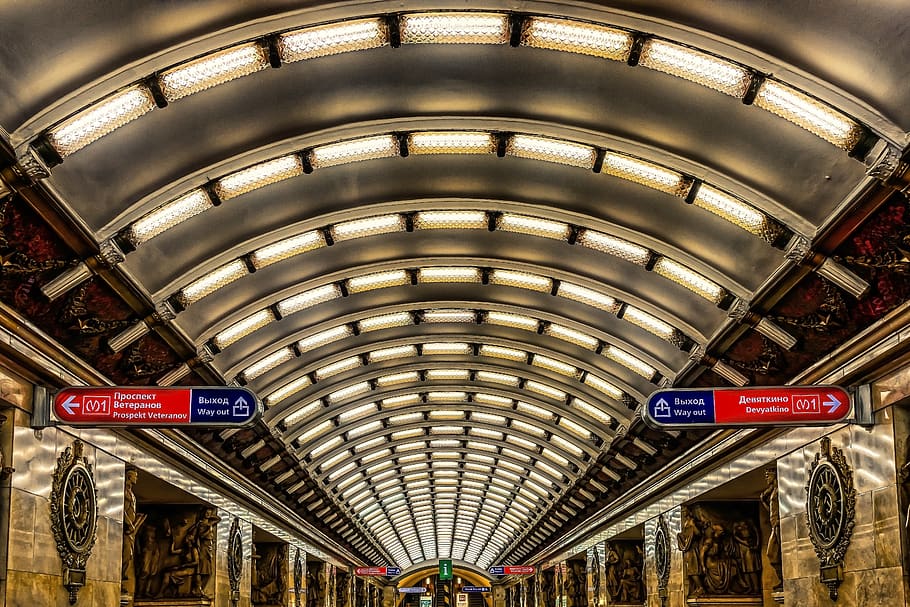 metro, estación de ferrocarril, estación, arquitectura, urbano, plataforma, transporte, estación de metro, iluminación, iluminación de techo