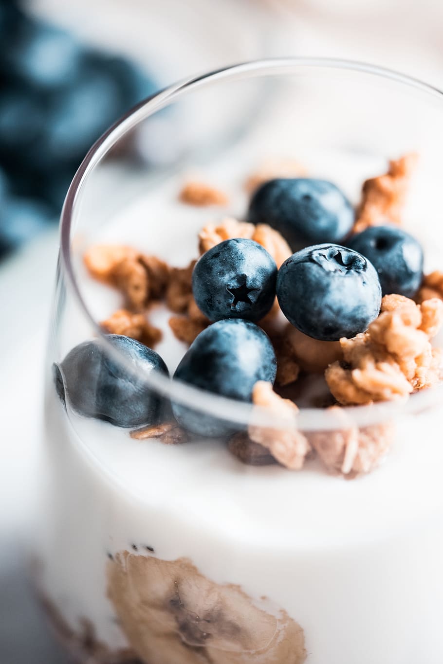 blueberry, müsli fitness sarapan, sarapan, close up, fit, kebugaran, makanan, foodie, segar, sehat