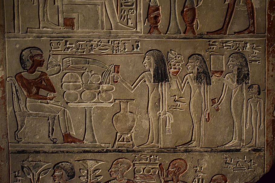 hieroglif, mesir, pictographs, firaun, luxor, sejarah, piramida, arkeologi, antik, kuburan