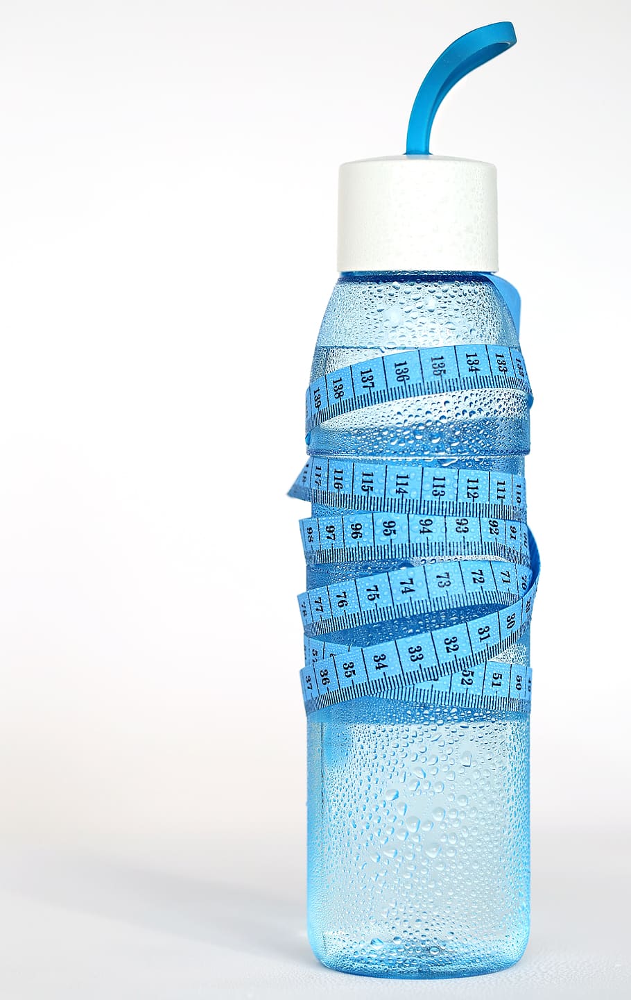 agua, agua limpia, azul, botella, cinta, la cinta, bebida, líquido, la sed, dieta