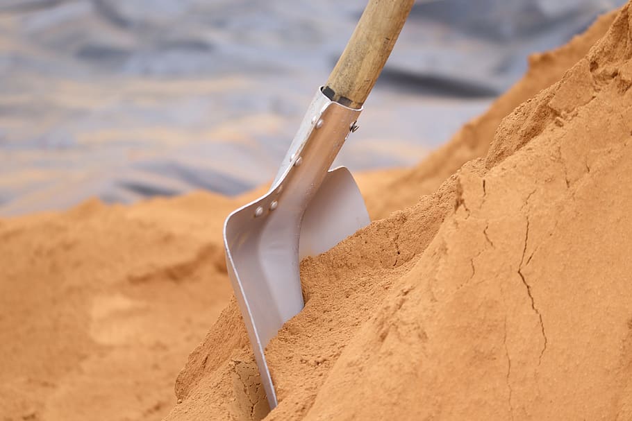 blade, sand, break, tool, spade, ground breaking ceremony, style, sand pit, dig, gardening