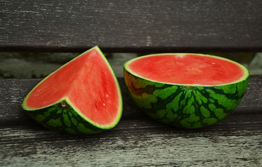 watermelon, melon, fresh, sliced, fruit, food, sweet, nature, ripe, food and drink
