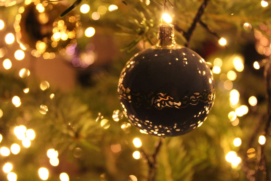 natal, árvore de natal, decoração, bugiganga de natal, dezembro, decorações de natal, atmosfera, feriados, ouro, estação