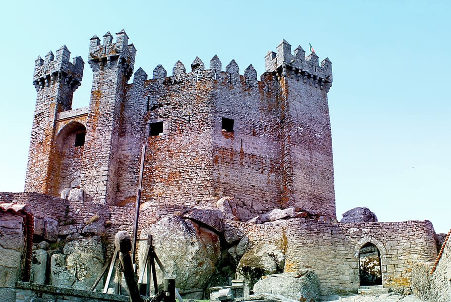 medieval, castillo, penedono, uno, el más antiguo, portugal, -, probablemente, fundado, décimo siglo