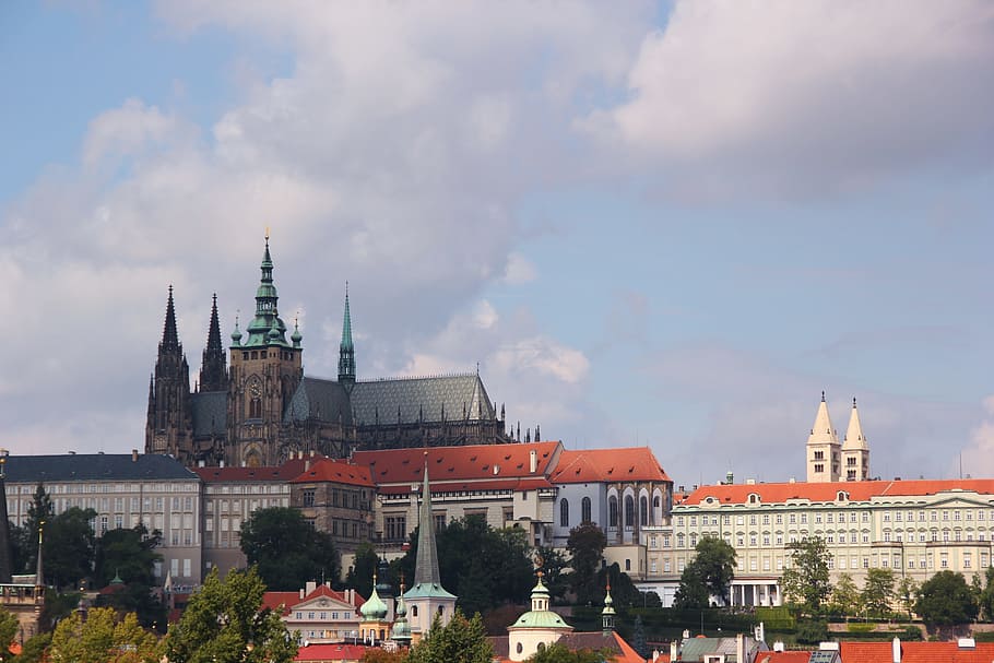 torre, medieval, Praha, viagem, Praga, urbano, Marco, atração, panorâmica, castelo