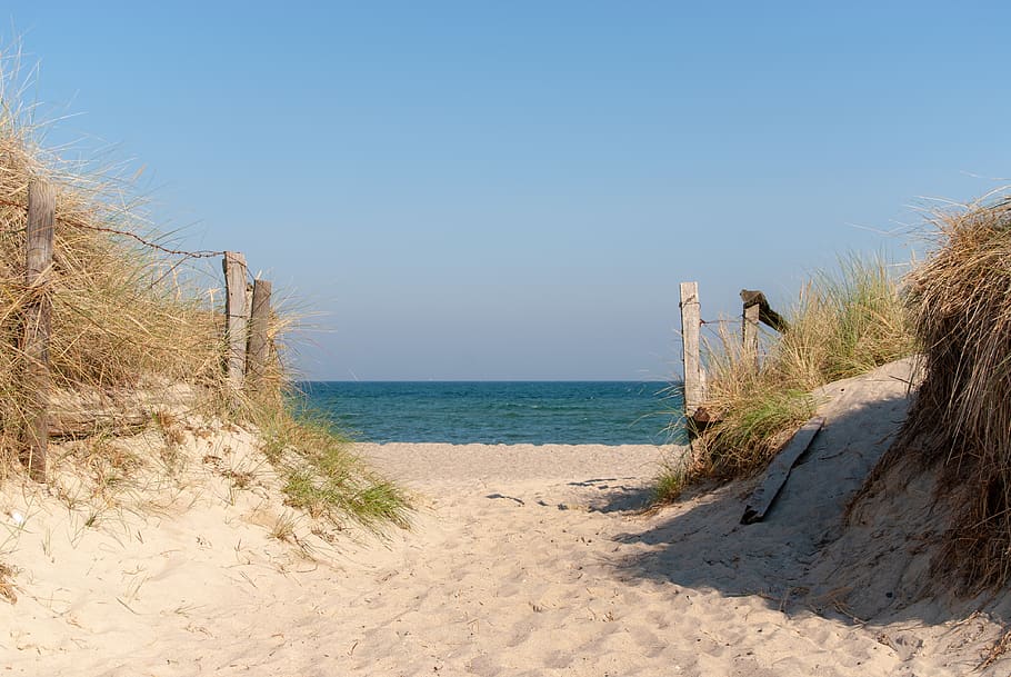 dune, sand, dunes, landscape, beach, sand dunes, baltic sea, rest, background, sky
