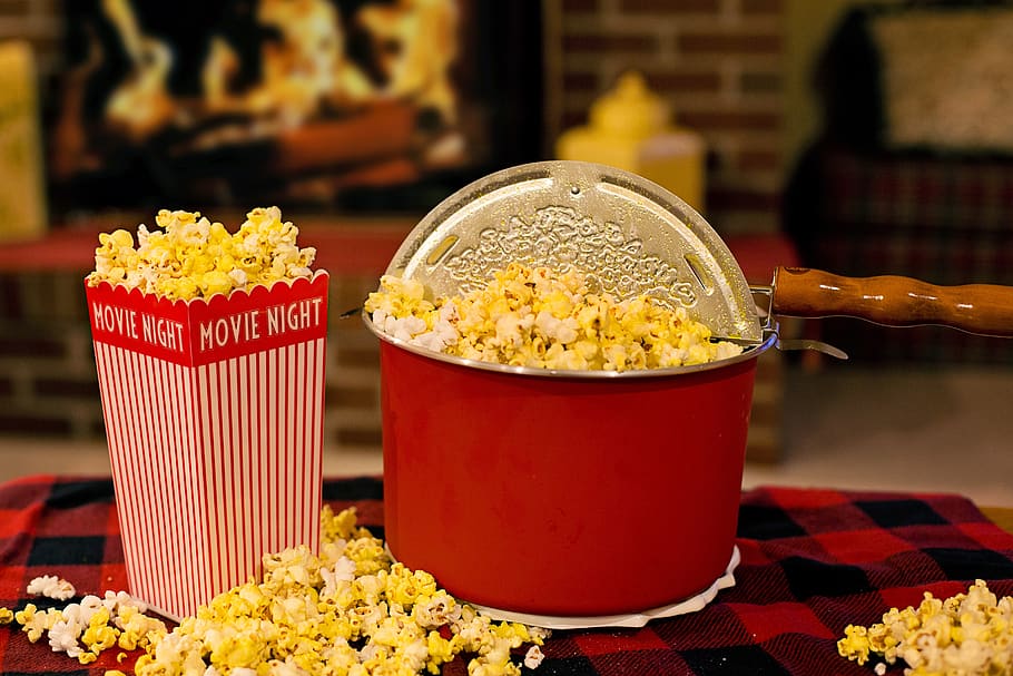 popcorn, movie time, snack, delicious, munchies, concessions, refreshment, treat, popper, fresh