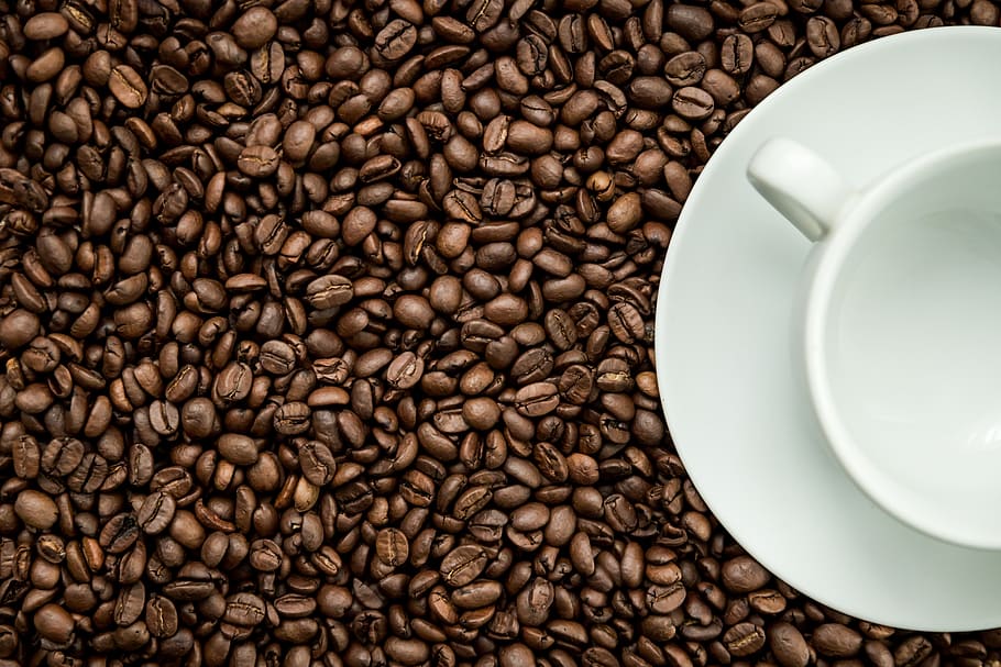 café, cafeína, espresso, bebida, capuchino, frijol, fondo, textura, taza, café con leche