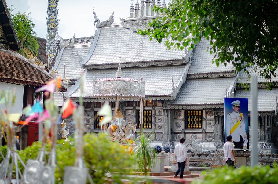 kuil perak, chiang, mai, thailand, candi, agama, perjalanan, arsitektur, budaya, kuno