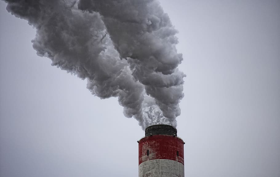 chimney, smoke, the industry, pollution, factory, burn, smog, technology, the exhaust gases, clouds