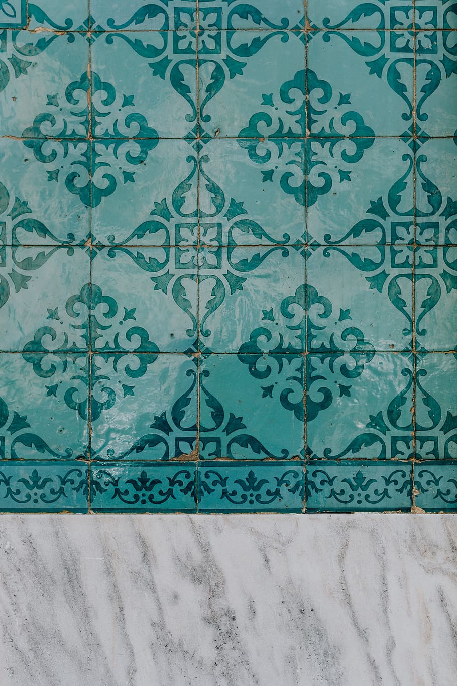 portuguese azulejos, typical, glazed, ceramic, tiles, lisbon, portugal, background, wall, pattern