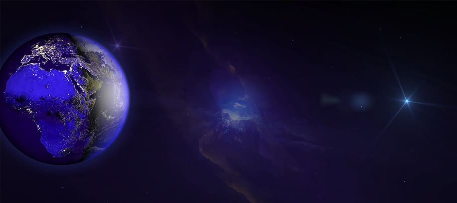 planet earth, 3d, render planet, world, planet - space, space, star - space, blue, night, astronomy