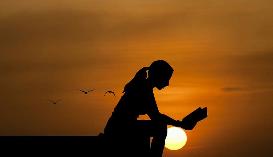 reading, read, peaceful, woman, dusk, outside, outdoors, sky, spring, beach