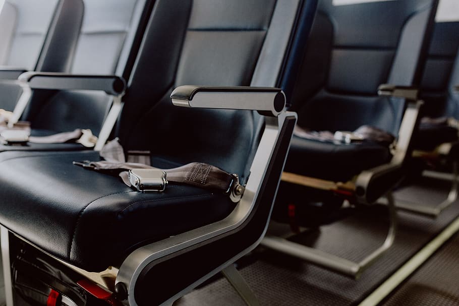 interior, pesawat penumpang, perjalanan, kursi, pesawat terbang, pesawat, penerbangan, kabin, transportasi, terbang