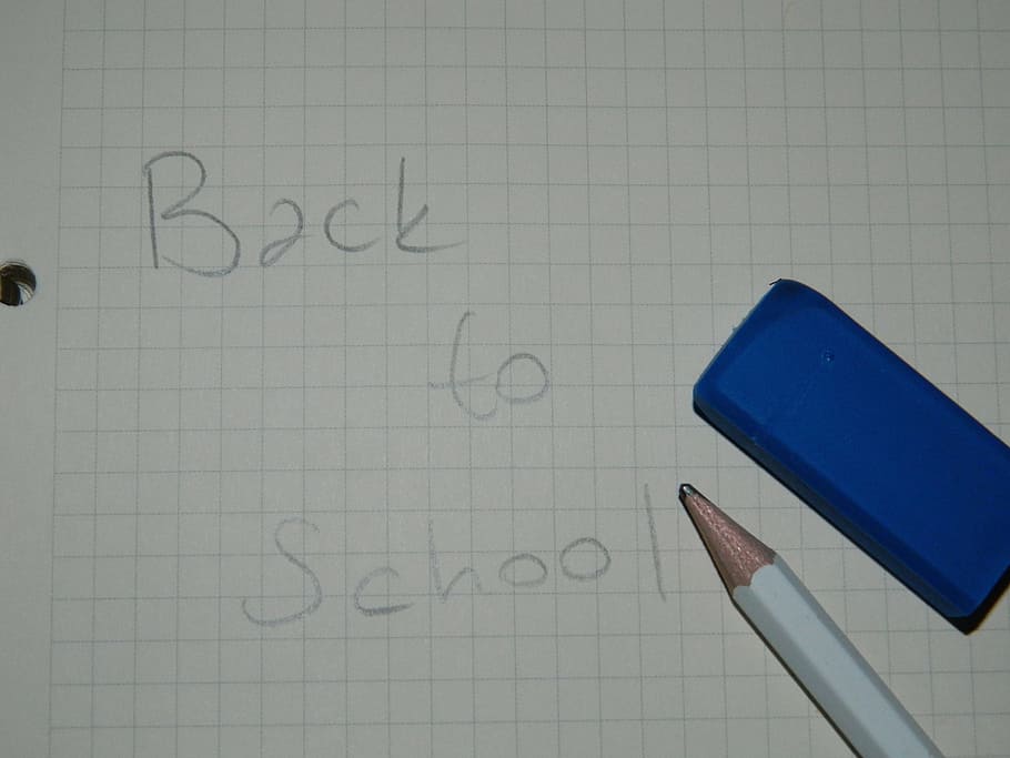 education, study, backtoschool, objects, handwriting, school, notebook, pencil, rubber, eraser