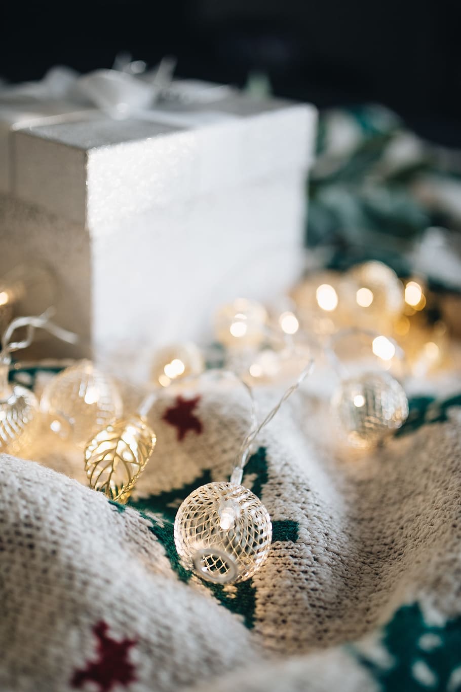 dekorasi natal modern, minimal, putih, modern, liburan, dekorasi, natal, xmas, lampu, terang