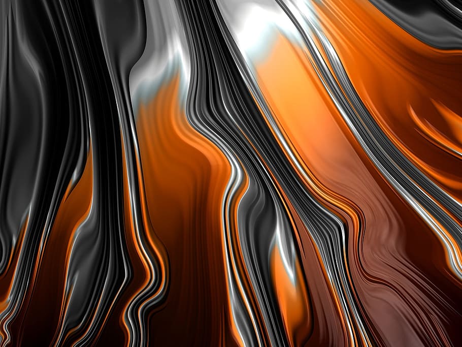fractal, design, texture, background, mathematical, abstract, backgrounds, pattern, multi colored, orange color