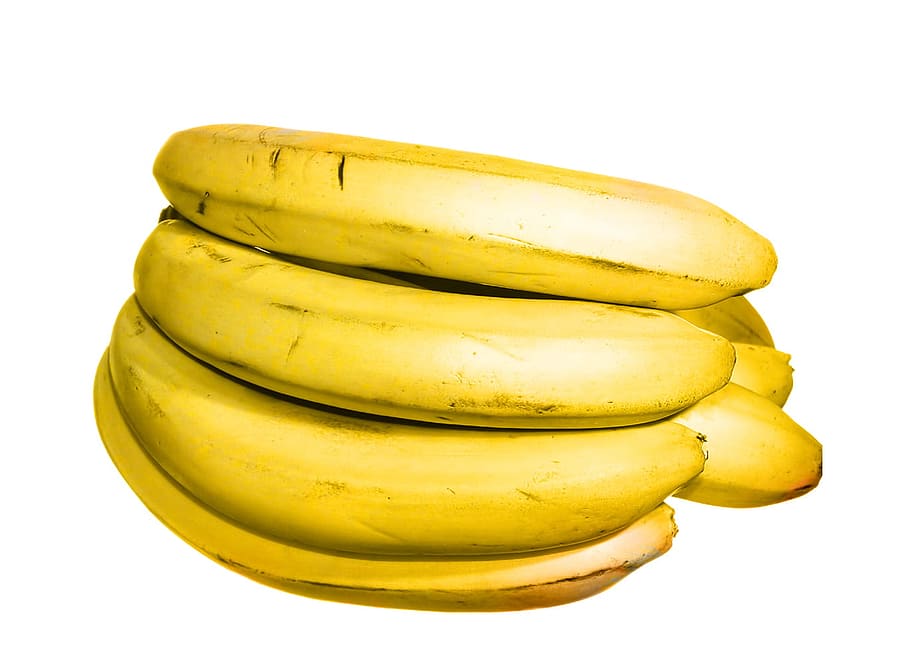 banana, fruit, healthy, isolated, juicy, lifestyle, meal, nobody, white, food and drink