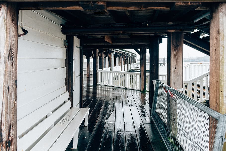 slippery pier, architecture, background, blue, bridge, coast, construction, cuxhafen, cuxhaven, deep