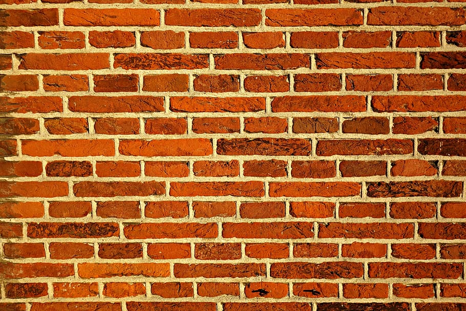 red brick wall, wall, bricks, wall of bricks, structure, brickwork, masonry, mortar, brick texture, backdrop