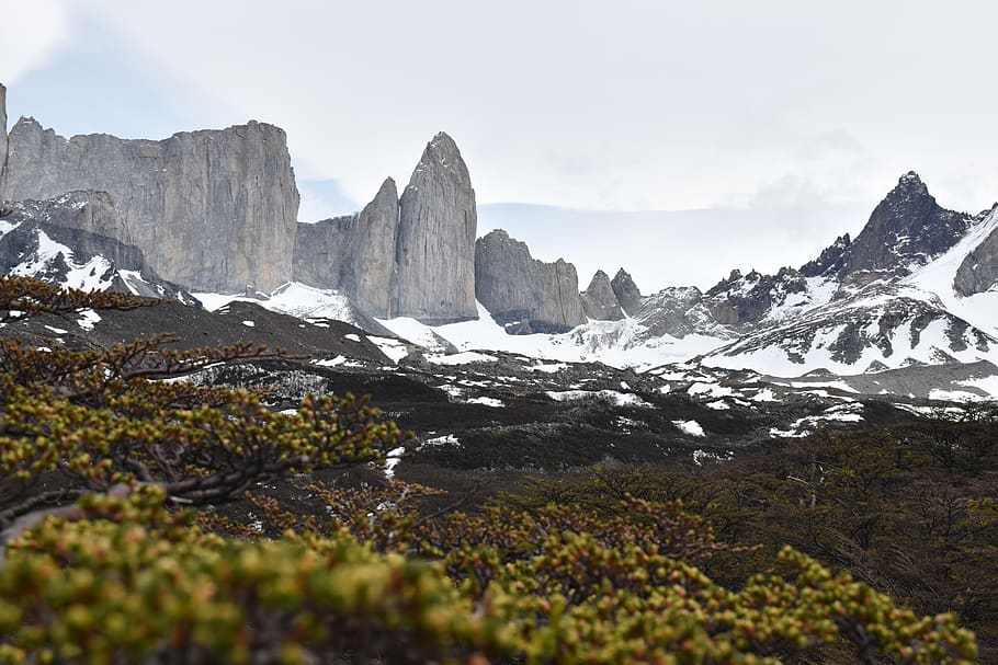 Patagonia, Torres del Paine, Taman Nasional, pemandangan, Chili, alam, panorama gunung, Amerika Selatan, gunung, keindahan di alam