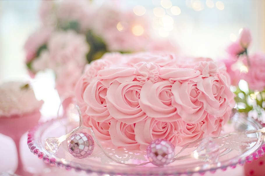 valentine, valentine's day, hearts, pink, love, romantic, romance, birthday, celebration, cake