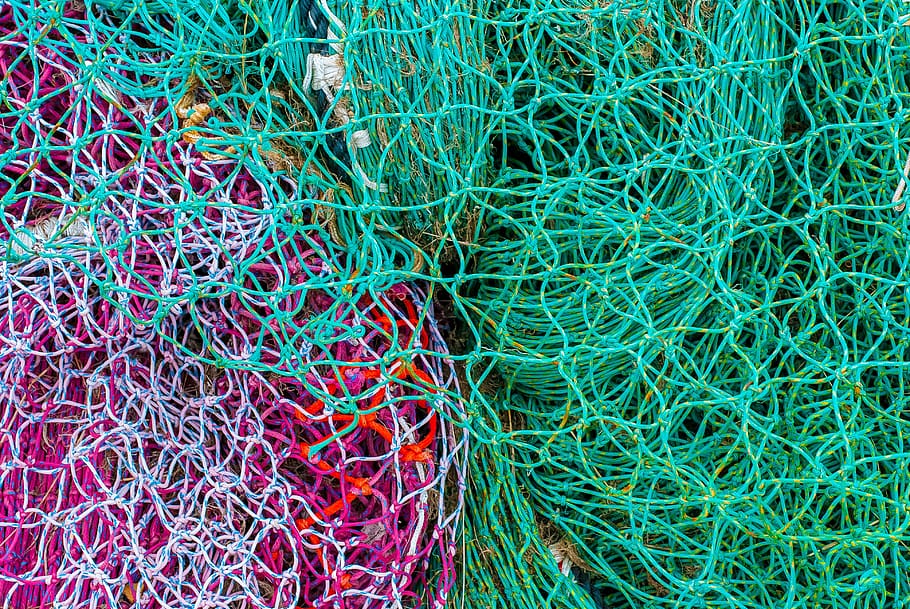 net, fishing, color, hook, nature, multi colored, backgrounds, full frame, pattern, tangled