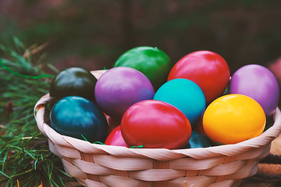 páscoa, ovo, ovos de páscoa, colorido, primavera, cor, comer, comida, ovos de galinha, osterkorb