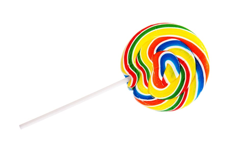lollipop, bright, candy, circle, confection, confectionery, dessert, food, fun, isolated
