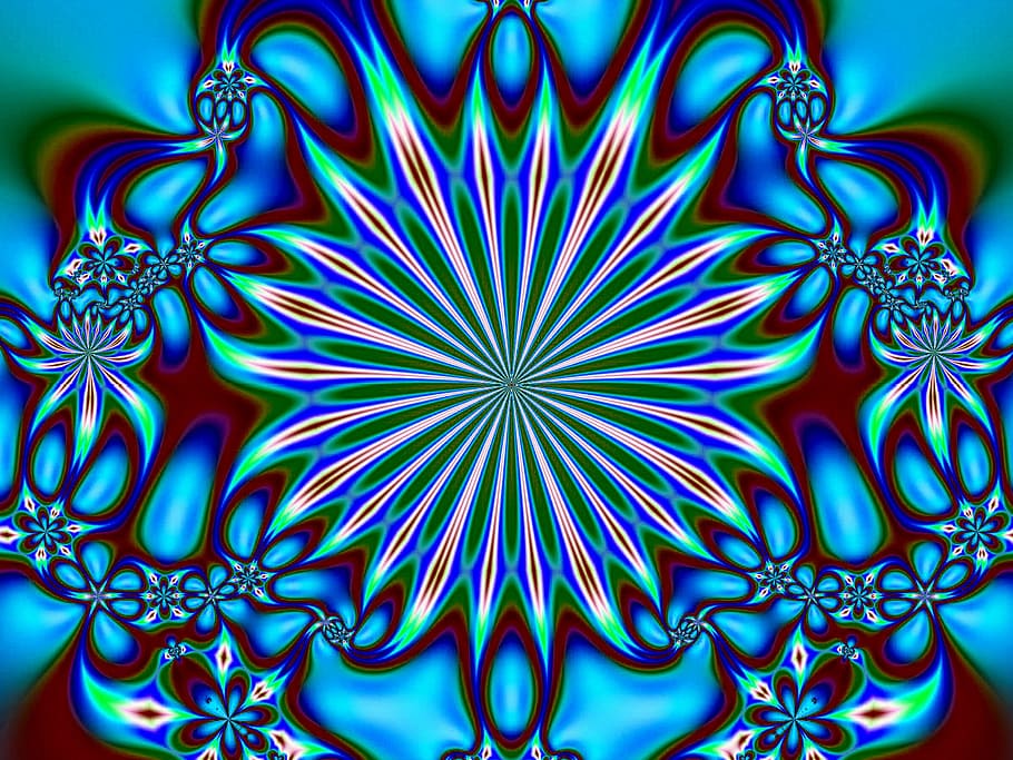fractal-based, symmetrical, abstract, patterned, background design, fractal, symmetry, abstract pattern, background, design