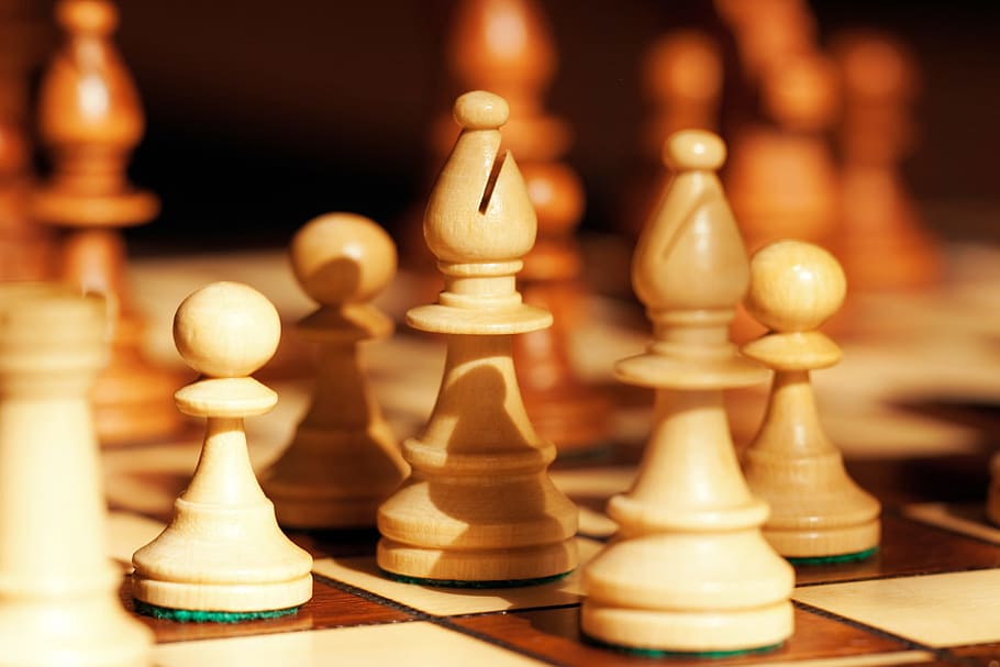 papan, coklat, bisnis, tantangan, catur, papan catur, pintar, kompetisi, konsep, keputusan