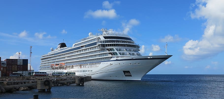 cruise, ship, viking, sea, water, port, boat, vacations, travel, ocean