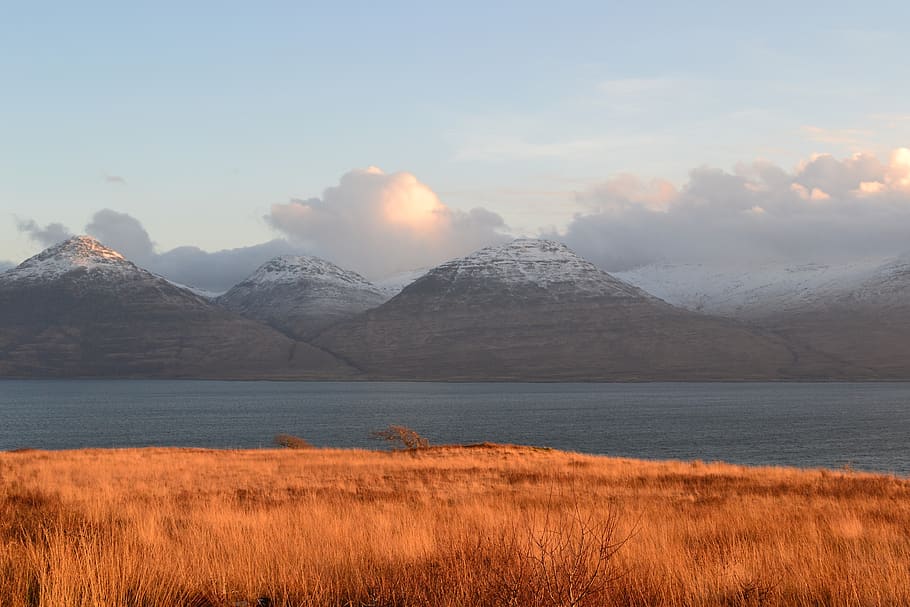ben moore, pulau mull, gunung, scottish, indah, panorama, dataran tinggi, alam, bukit, langit