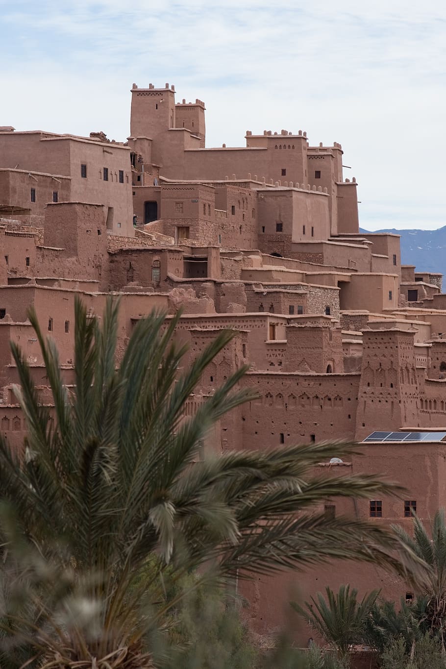 morocco, africa, village, mountains, house, pise, fortress, kasbah, ait-ben-haddou, architecture