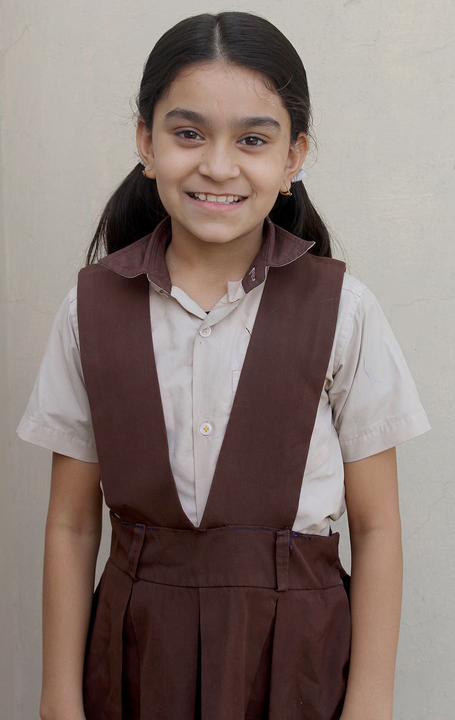 School Indian School School Dress Cute Girl Girl Joy Indi