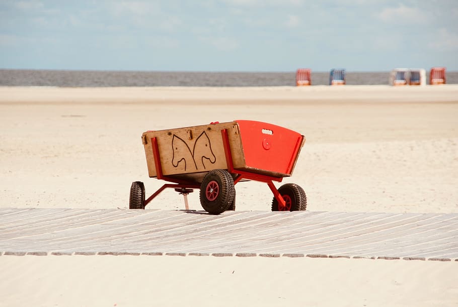 amrum, beach, stroller, north sea, nordfriesland, coast, island, vacations, sand, kniepsand