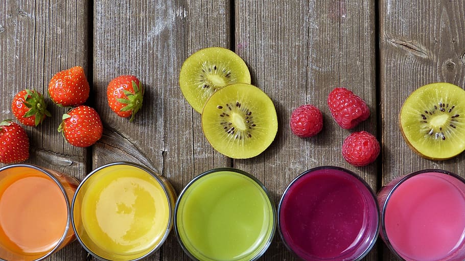 smoothies, juice, fruit, colorful, color, vitamins, detox, diet, vegan, healthy