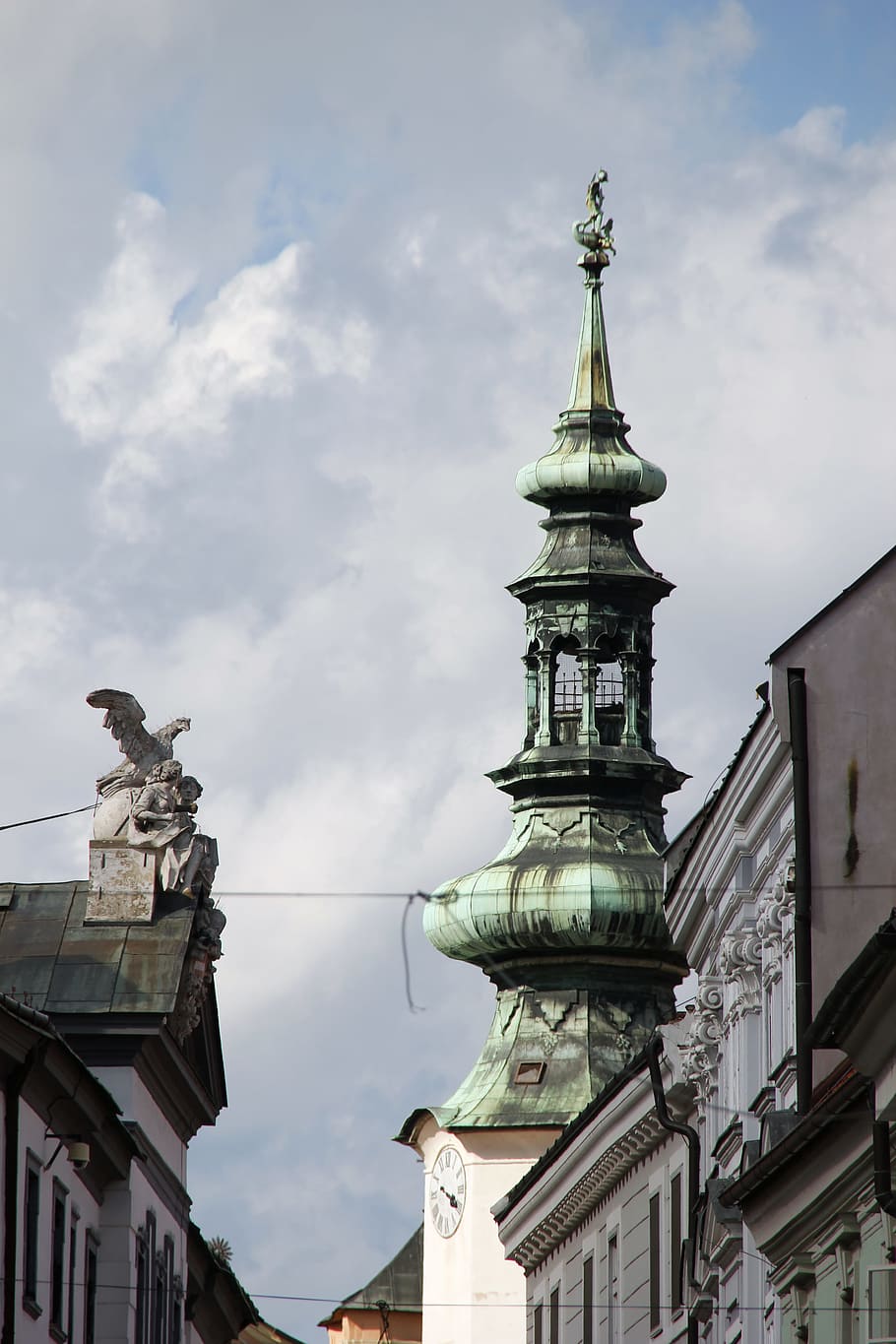 Eslovaquia, Bratislava, centro de la ciudad, torre, medieval, histórico, ciudad, viaje, europeo, antiguo