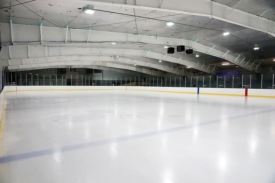 indoors, empty, hockey, rink, arena, ceiling, modern, sports, sport, winter sport